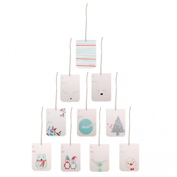 Holiday Gift Tags Mixed Set